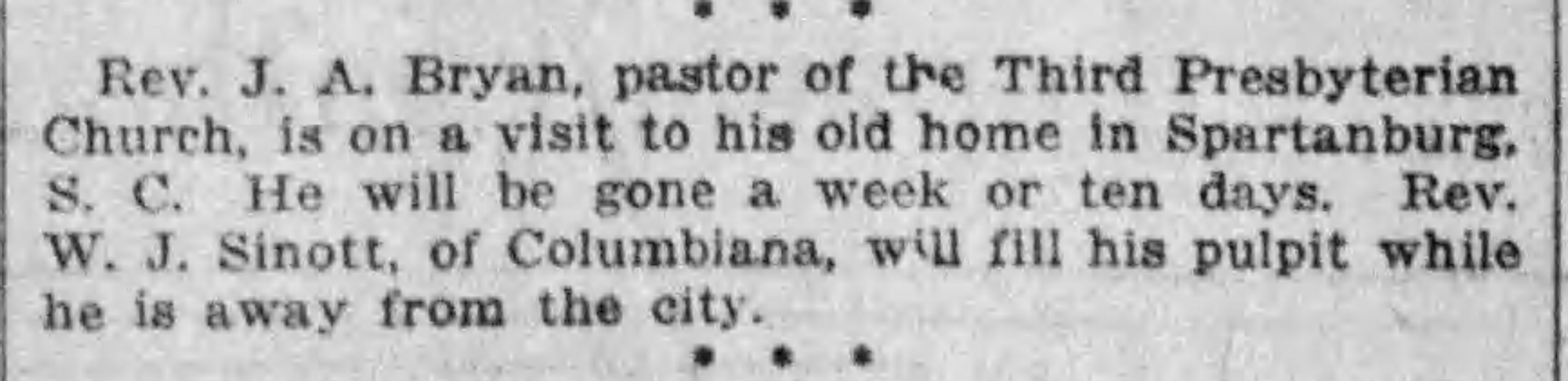 At Old Home In Spartanburg